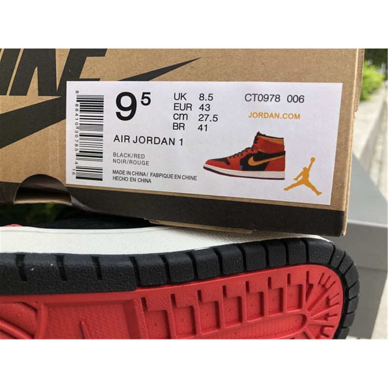 Air Jordan 1 Zoom Comfort"Chile Red"CT0978 006 Sneakers Men