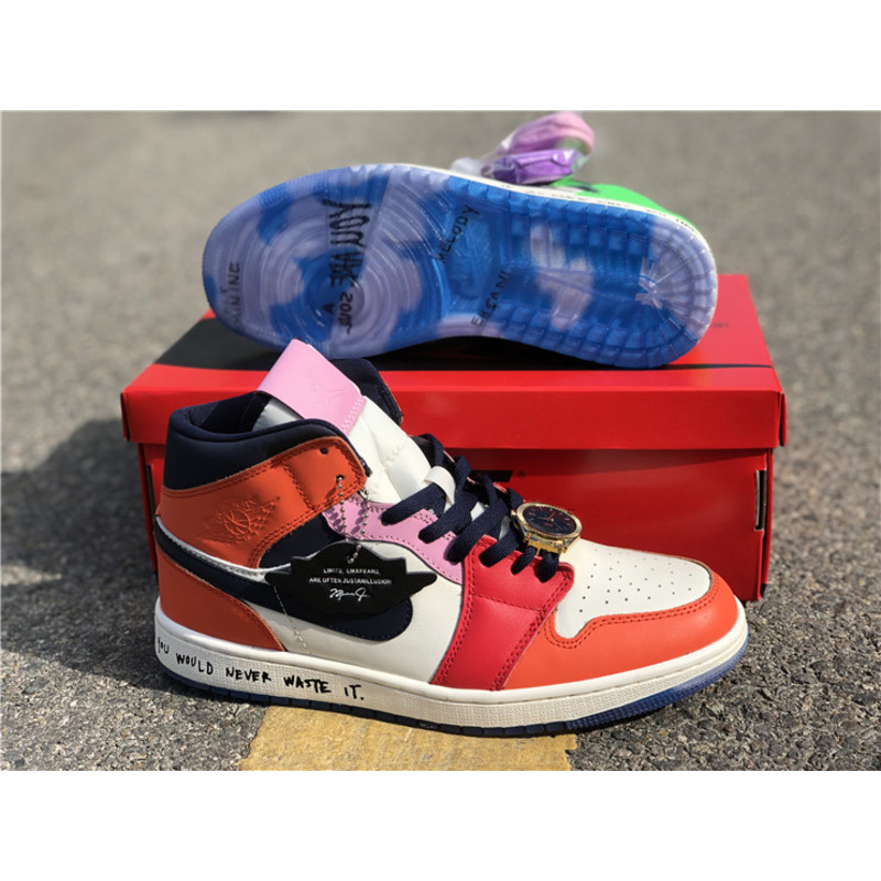 Melody Ehsani x Air Jordan 1 Mid WMNS"Fearless"CQ7629 100 Sneakers Men Women