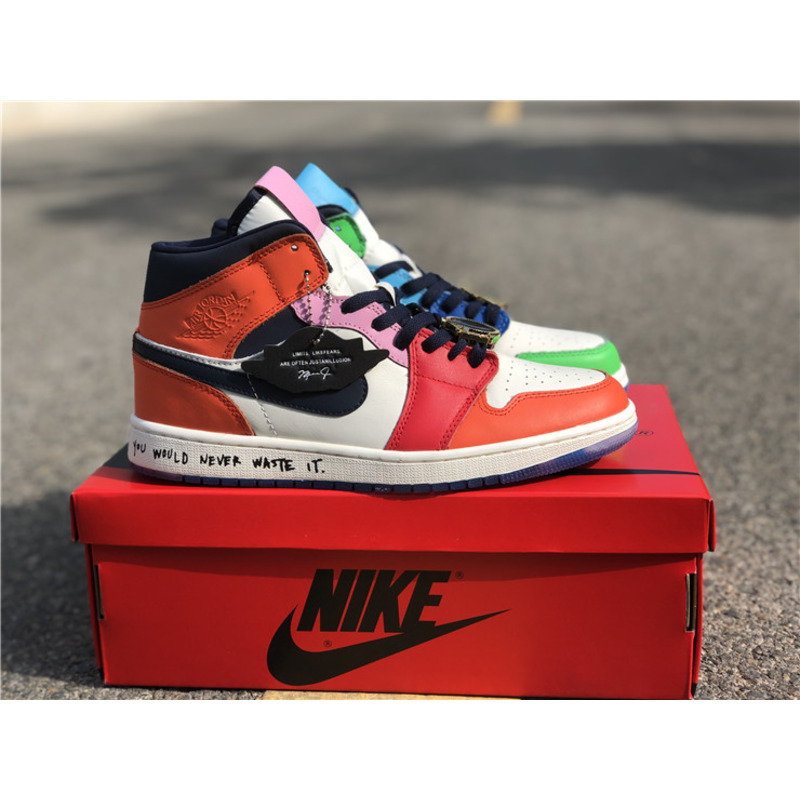 Melody Ehsani x Air Jordan 1 Mid WMNS"Fearless"CQ7629 100 Sneakers Men Women
