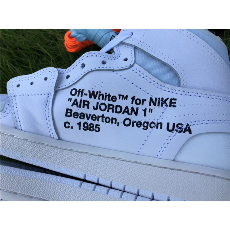 OFF White & NK x Air Jordan 1 GS 1985 Sneakers Men Women