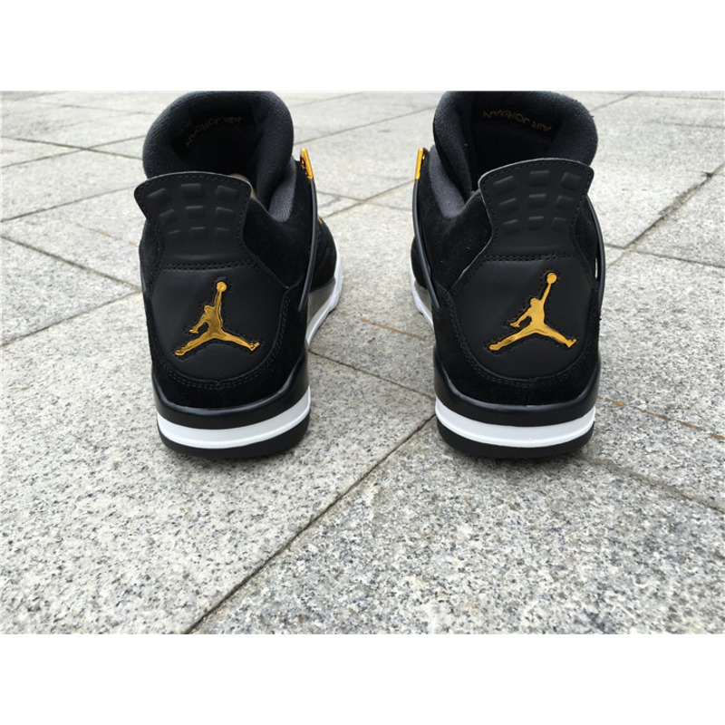 Air Jordan 4"Black Suede"308497 032 Sneakers Men