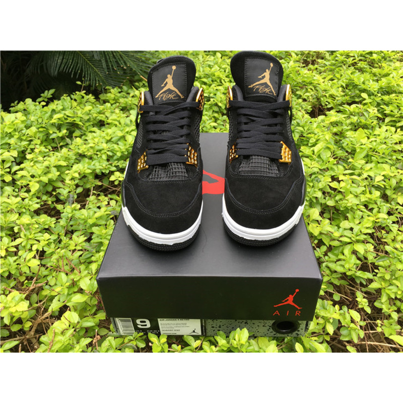 Air Jordan 4"Black Suede"308497 032 Sneakers Men