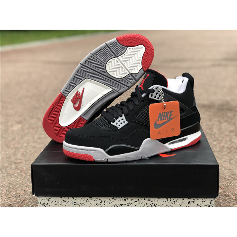 Air Jordan 4 RETRO Bred 2019 308497 060 Sneakers Men