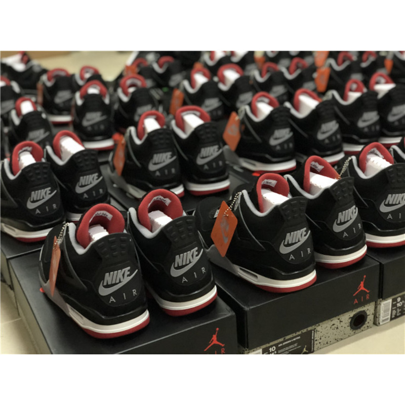 Air Jordan 4 RETRO Bred 2019 308497 060 Sneakers Men