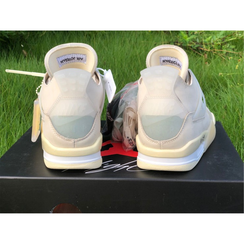 OFF White x Air Jordan 4 RETRO SP CV9388 100 Sneakers Men Women