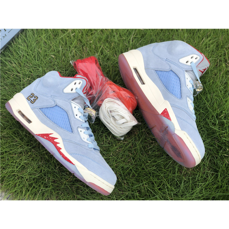 Trophy Room x Air Jordan 5"Ice Blue" Cl1899 400 Sneakers Men