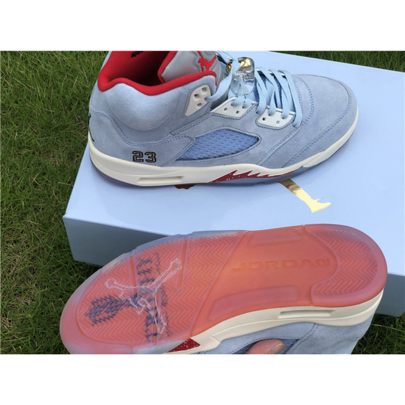 Trophy Room x Air Jordan 5"Ice Blue" Cl1899 400 Sneakers Men