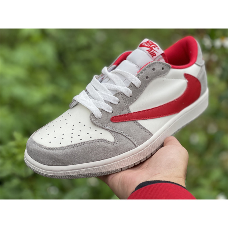 Air Jordan 1 low T S league grey red hook sneakers men women DC6991 016