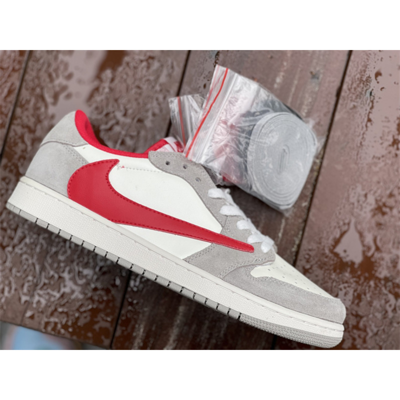 Air Jordan 1 low T S league grey red hook sneakers men women DC6991 016