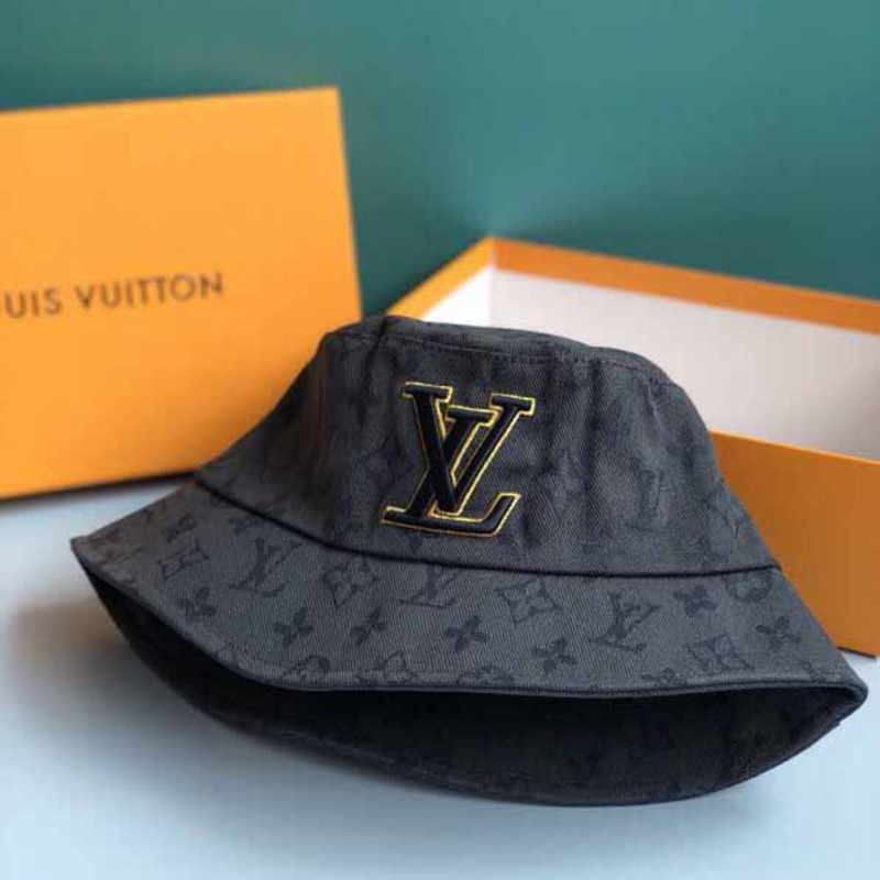 3d l**is V*t*n embroidered bucket hat