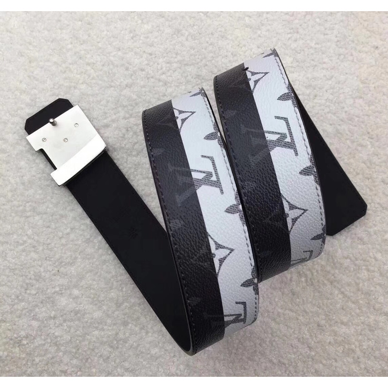 l**is V*t*n initiales 40mm monogram eclipse canvas men belts