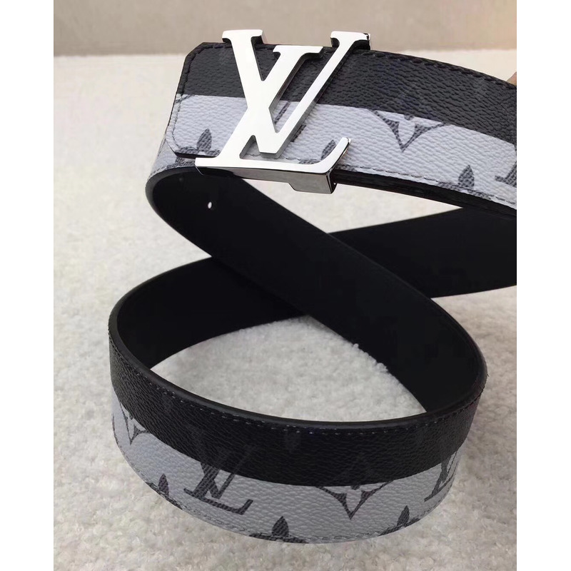 l**is V*t*n initiales 40mm monogram eclipse canvas men belts