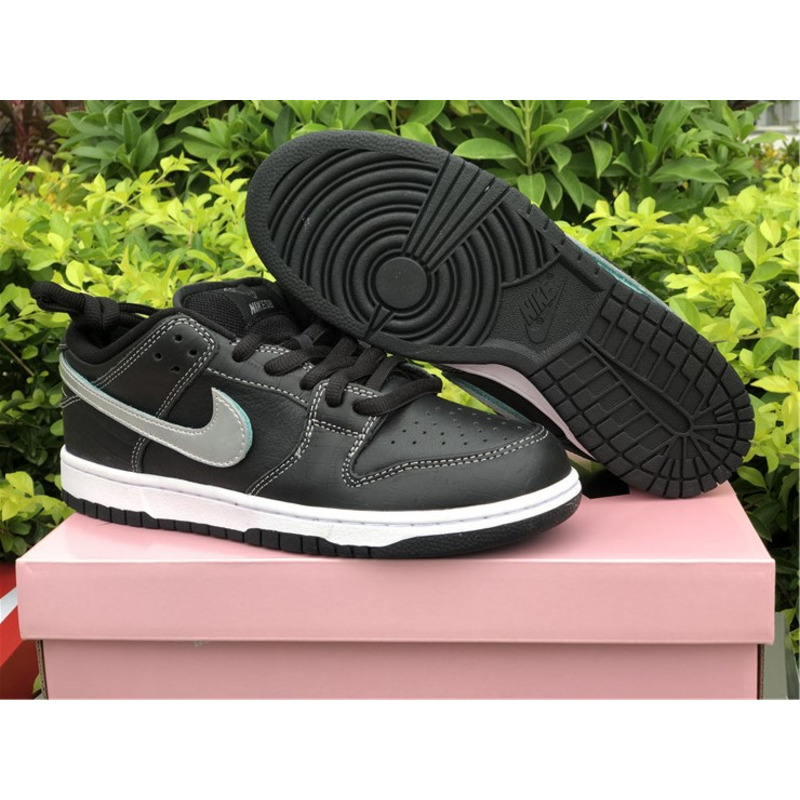 Di*m*nd x nike sb dunk low "black" bv1310 001 sneakers men women