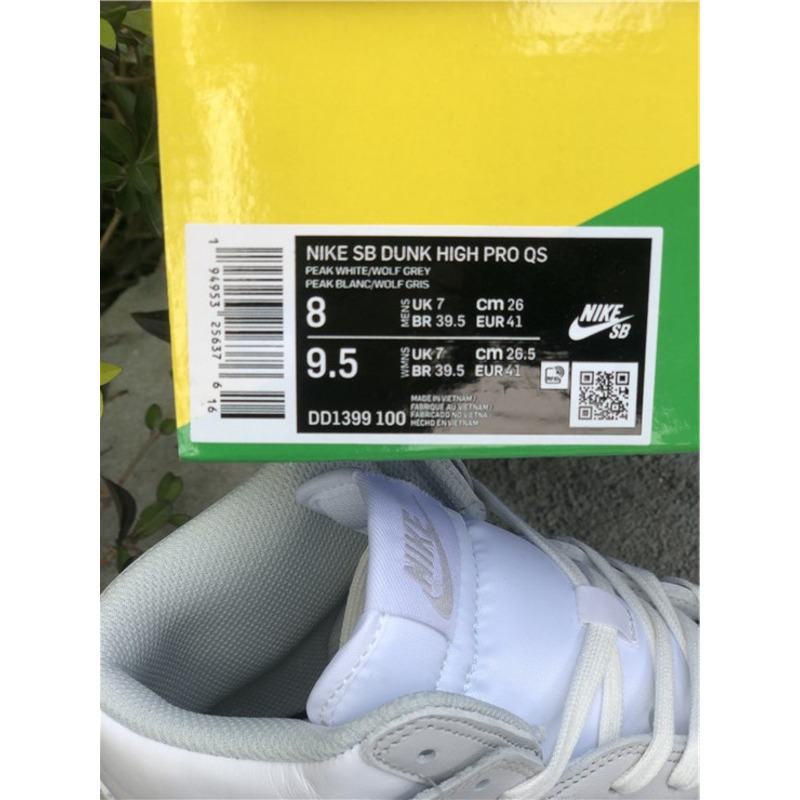Nike Dunk High Vast Grey DD1399 100 Sneakers Men Women