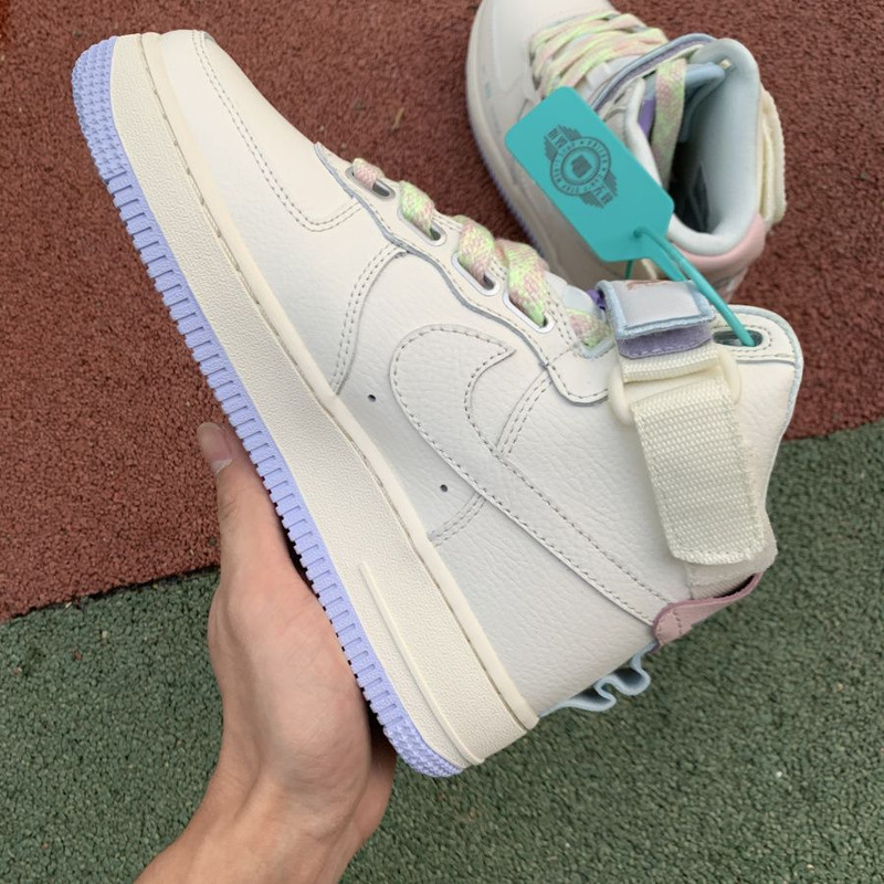 Nike Air Force 1 HI UT high Milky White Powder CQ4810 111 Sneakers Men Women