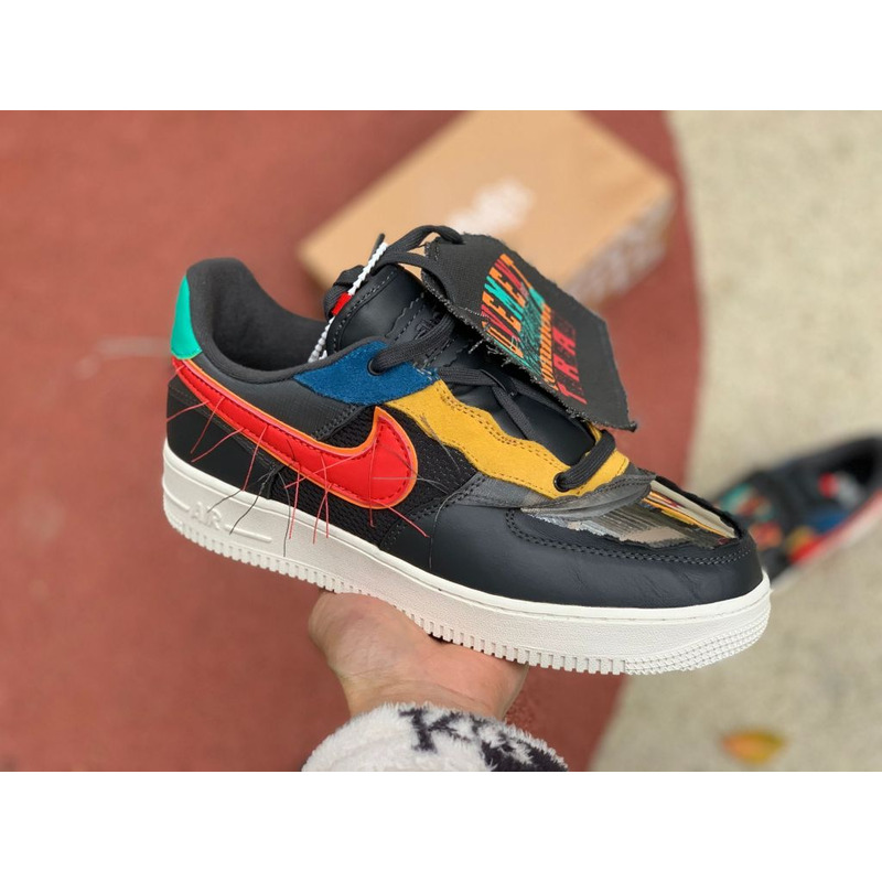 Nike Air Force 1 Low BHM Destruction Style Black Month CT5534 001 Sneakers Men Women