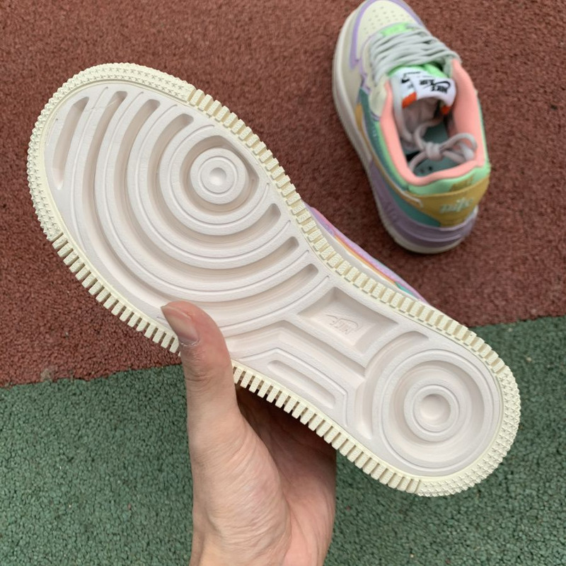 Nike Air Force 1 Shadow Stitching Macaron White Pink Purple CI0919 101 Sneakers Women