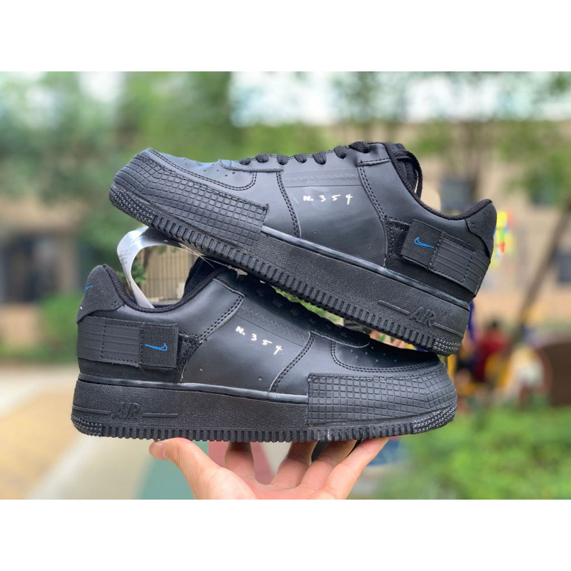 Nike Air Force 1 Type Translucent All Black AT7859 001 Sneakers men women
