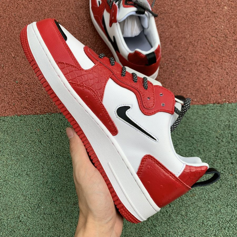 Nike Air Force 1 White Red 630939 201 Sneakers Men Women