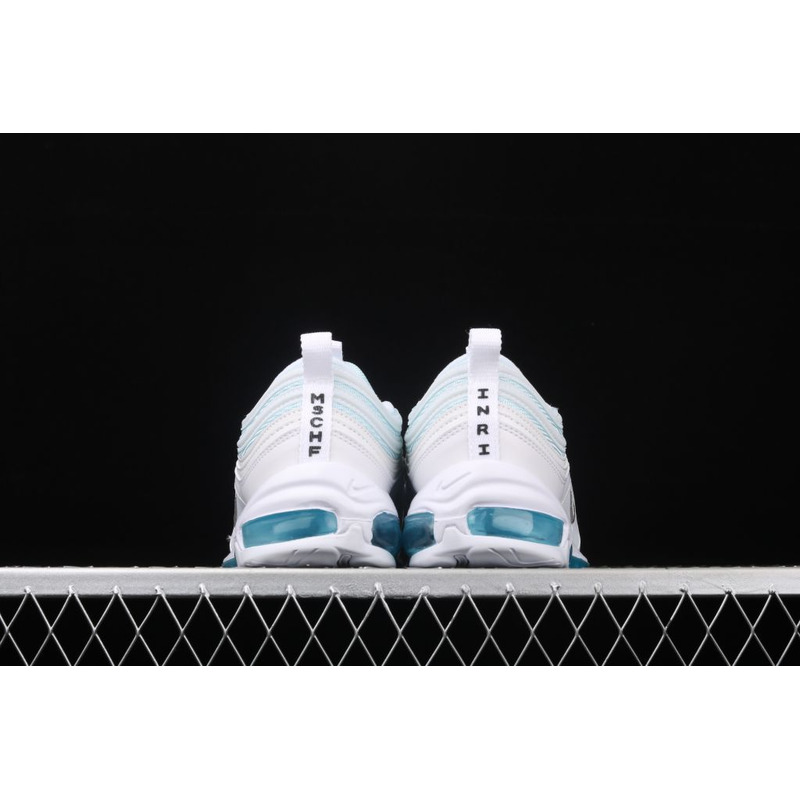 Mschf x Inri Air Max 97 Jesus Shoes Ice Blue Grey Black 3M Sneaker men women