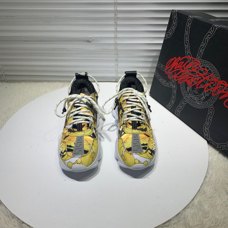 Versace Savage Barocco Chain Reaction 2 Trainers